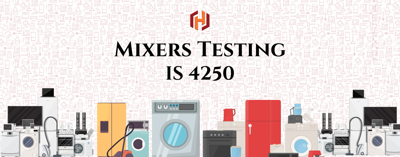 IS 4250 – Specification for Domestic Electric Food Mixers (Liquidizers and Grinders)